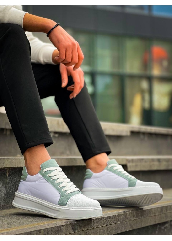 KB-X46 Kuback Beyaz Bebe Mavi Yüksek Beyaz Taban Günlük Spor Ayakkabı