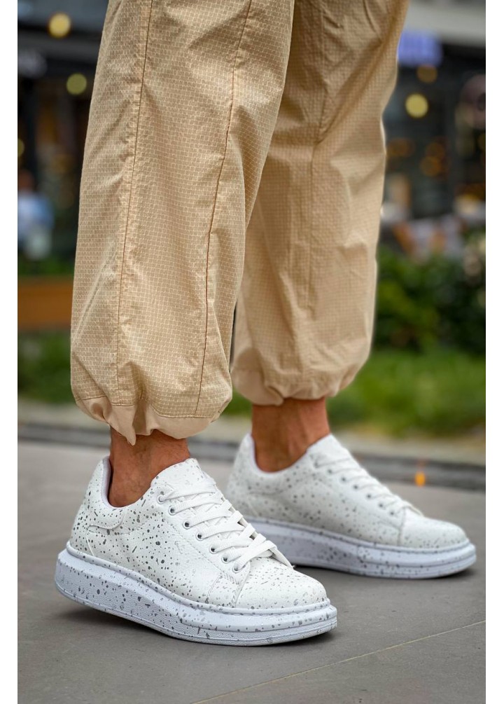 KB-X500  Kuback  Beyaz Silwer  Bağcıklı  Günlük Erkek  Ayakkabı