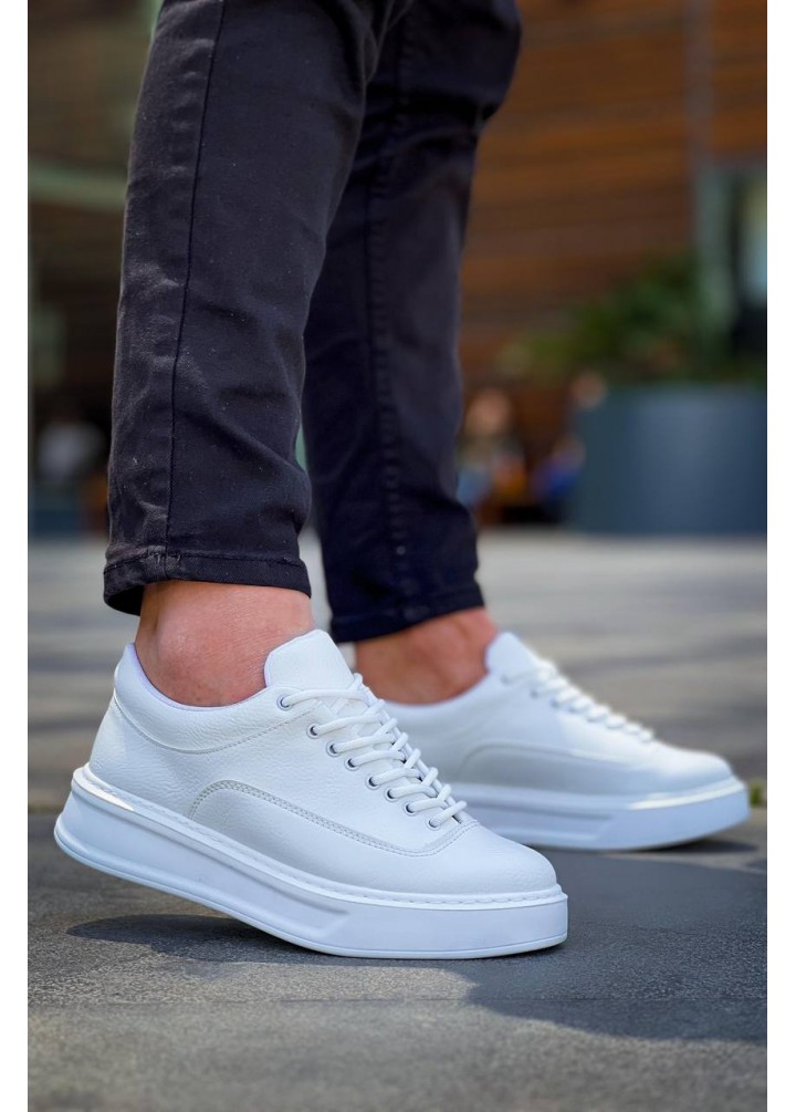 KB-005 Kuback Beyaz Cilt   Bağcıklı  Günlük Erkek  Ayakkabı