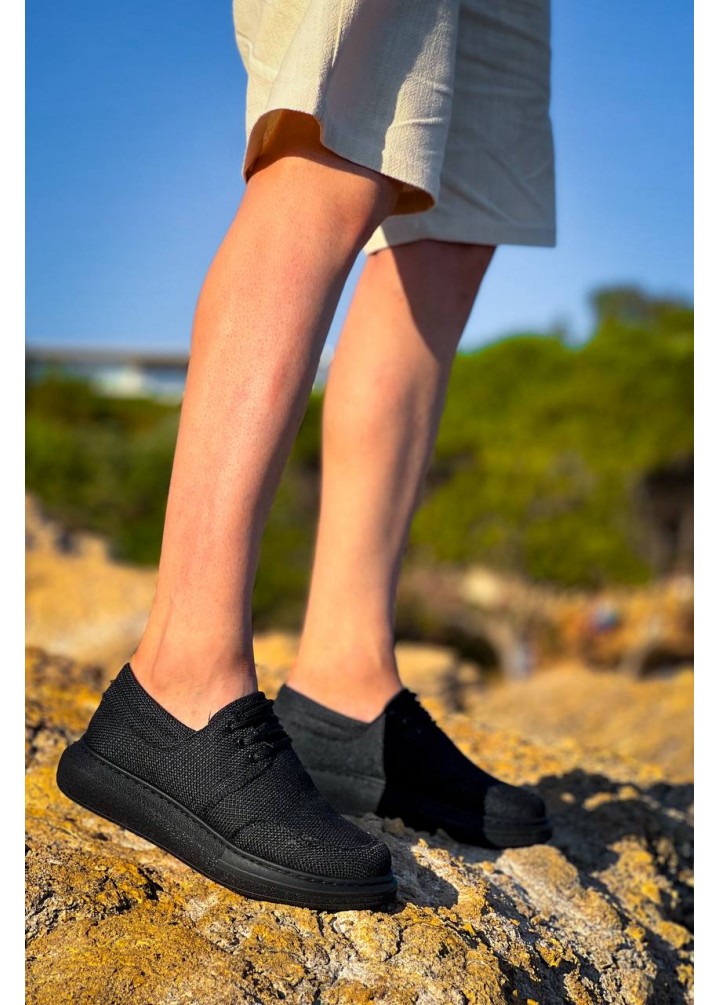 KB-042  Kuback Bağcıklı Kömür Günlük Erkek Ayakkabı