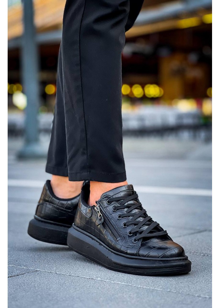 KB-0994  Kuback Siyah Cilt  Siyah  Yüksek Taban  Erkek Bilek Bot