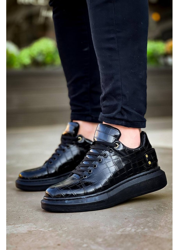 KB047  Kuback Kömür Crocodile Günlük Erkek  Ayakkabı