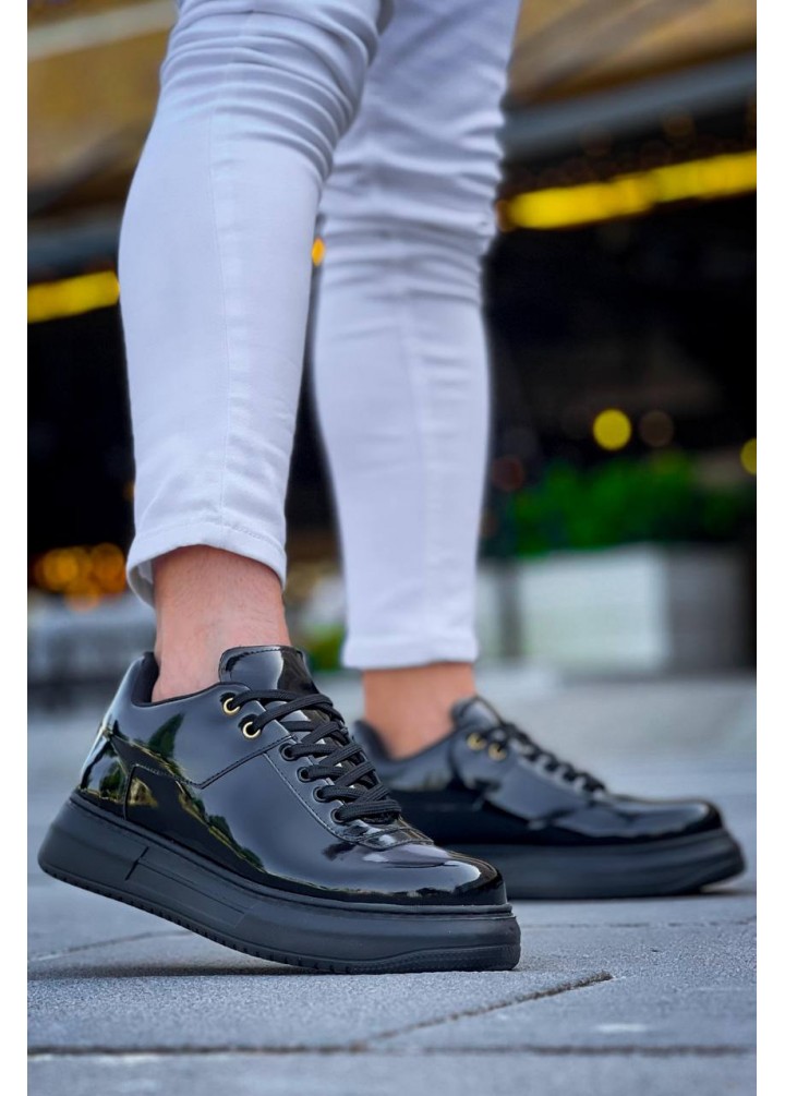 KB-X20 Kuback Kömür Rugan  Günlük Erkek Ayakkabı