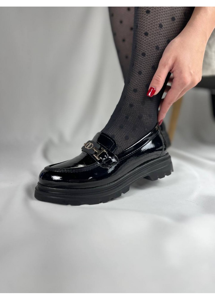 KB-ZN102 Kuback Kömür Rugan Günlük Kadın Babet