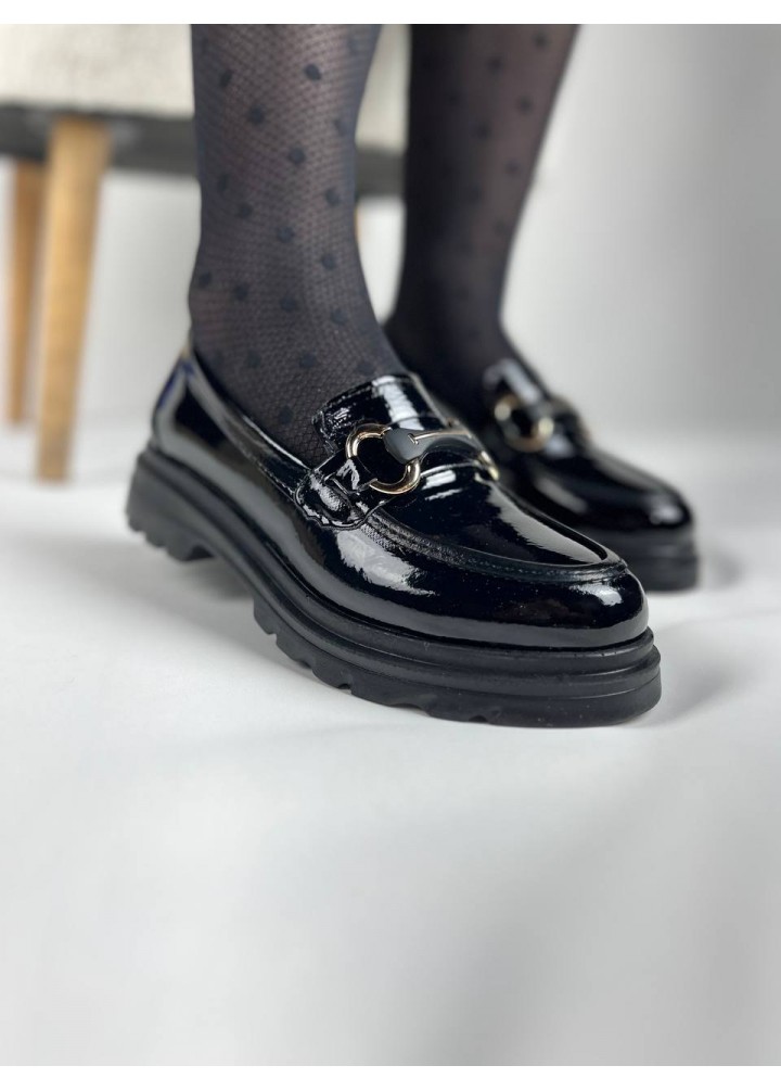 KB-ZN101 Kuback Kömür Rugan Günlük Kadın Babet