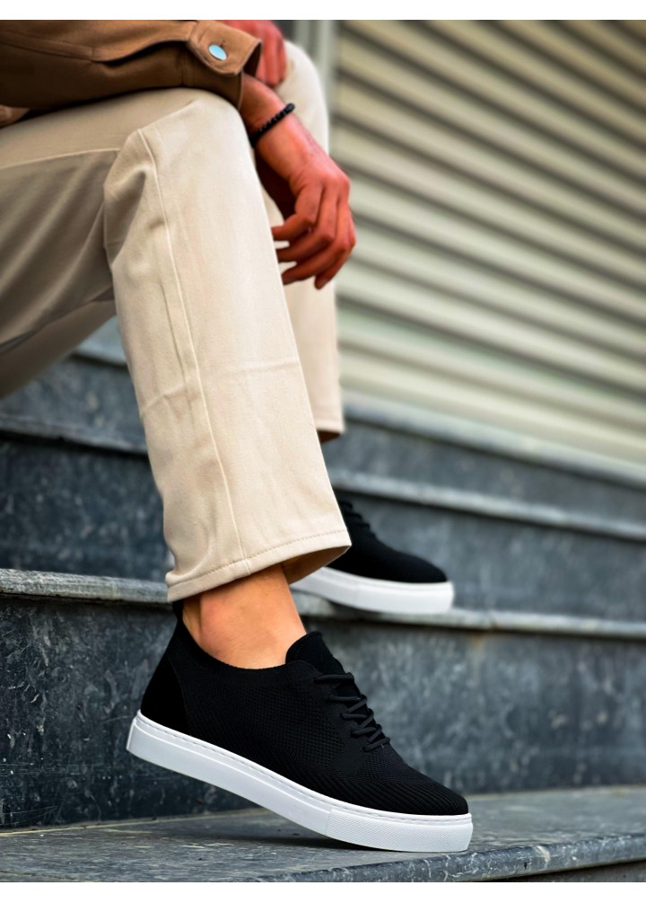 KB-101 Kuback Siyah Triko Bağcıklı Günlük Erkek Ayakkabı