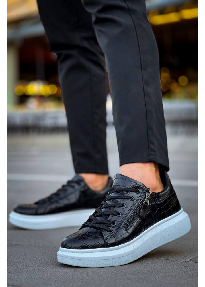 KB-0994  Kuback  Siyah Cilt  Yüksek Taban  Erkek Bilek Bot