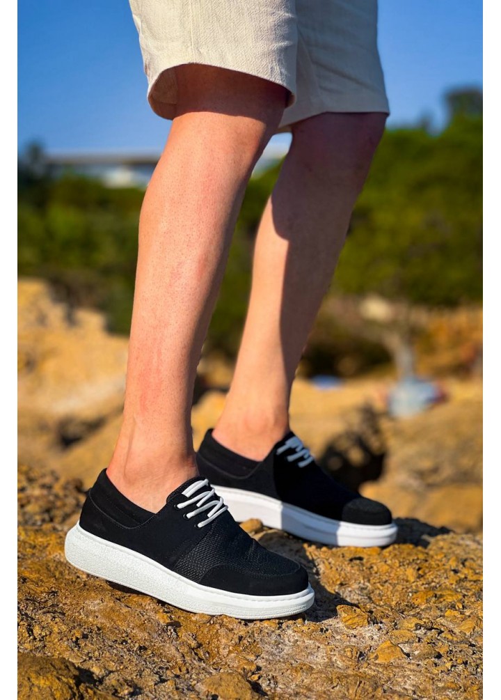 KB-042  Kuback Bağcıklı Siyah Günlük Erkek Ayakkabı