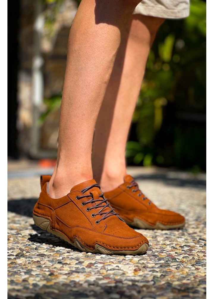 KB-DX3 Kuback Haki Deri Günlük Erkek Ayakkabı