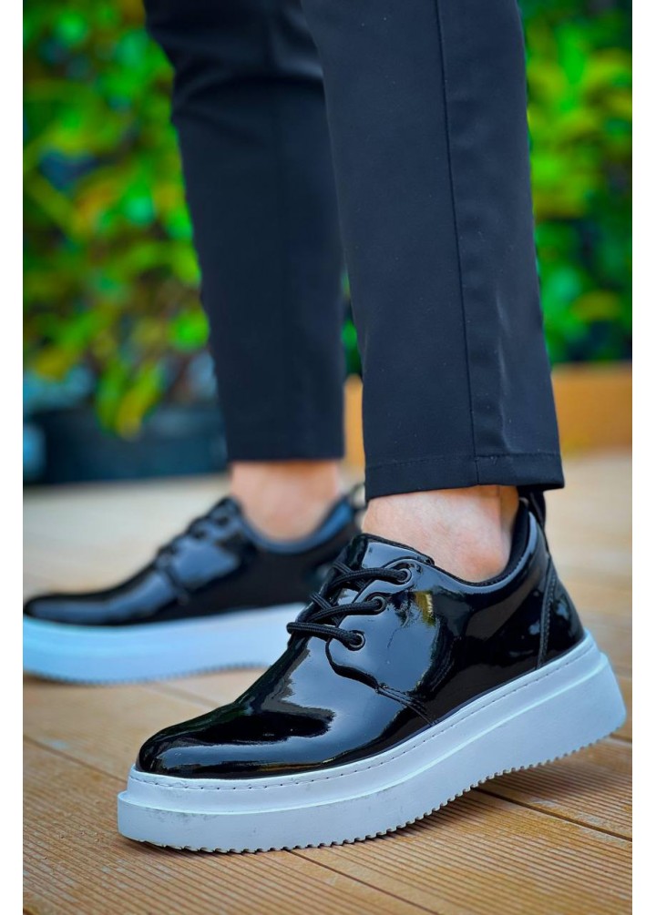 KB-X3  Kuback Siyah Rugan  Bağcıklı  Günlük Erkek  Ayakkabı